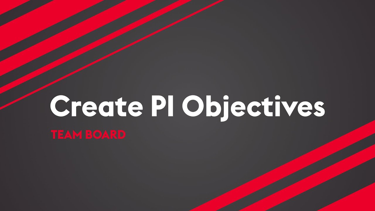 Create PI Objectives